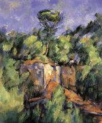 Paul Cezanne landscape rocks 2 oil painting picture wholesale